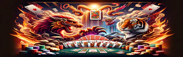 DALL·E 2024-02-20 13.57.09 - Create a wide promotional image for a Dragon Tiger game, capturing the essence of this popular casino card game in a rectangular format. The image sho (1)